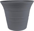 Sedona Round Self-Watering Pot 16in Warm Gray - Lightweight Planter