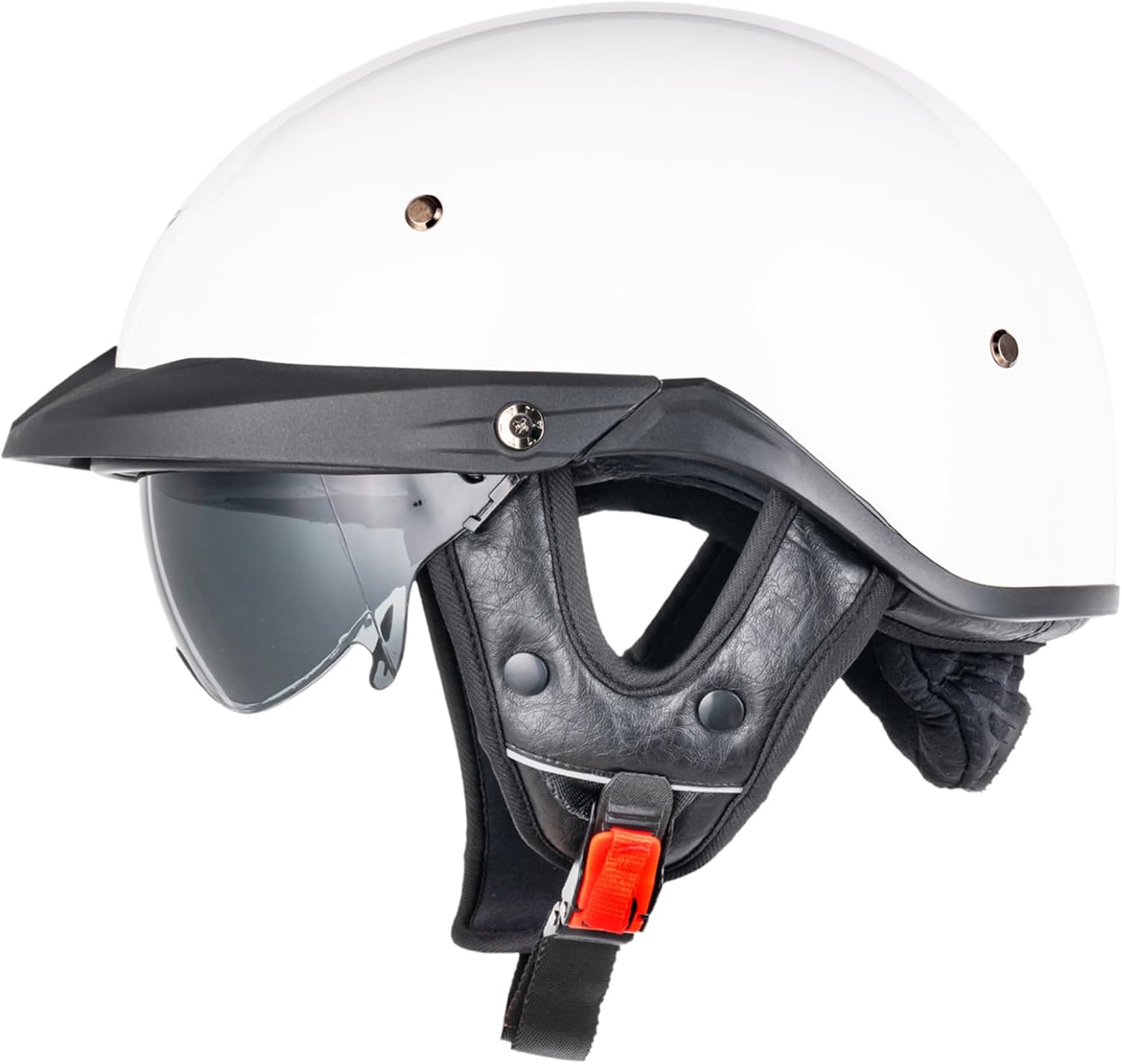 VCOROS Half Helmets Motorcycle VHF04 Open Face with Sun Visor