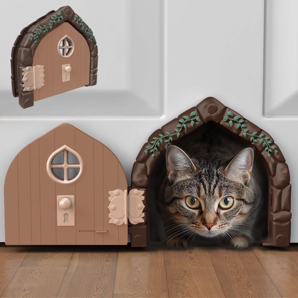 Fairy Door Interior Pet Door for Cats Up to 20 lbs - Stylish Design