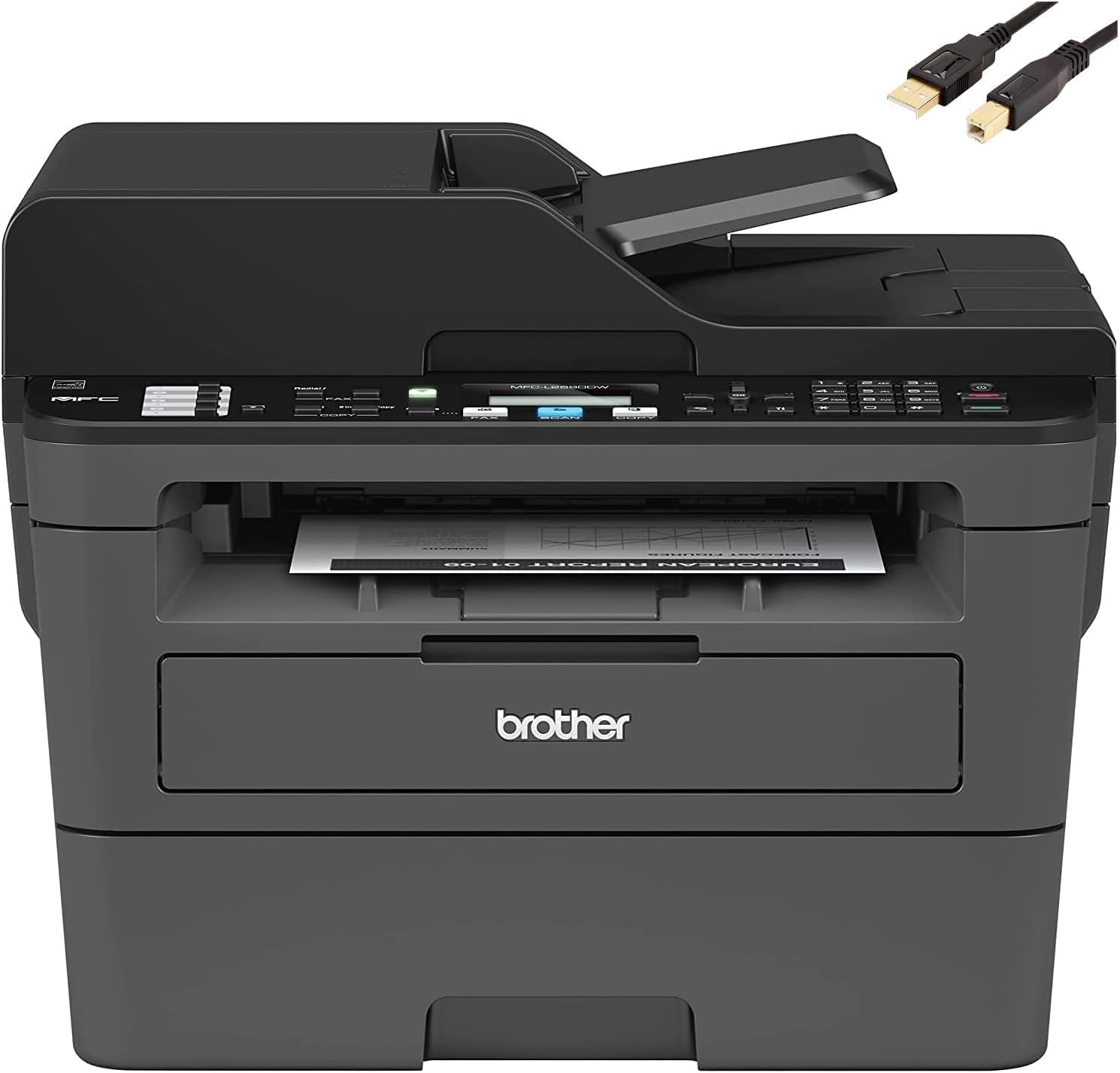 Brother MFC L26 Compact Monochrome Laser Printer - Wireless & Duplex