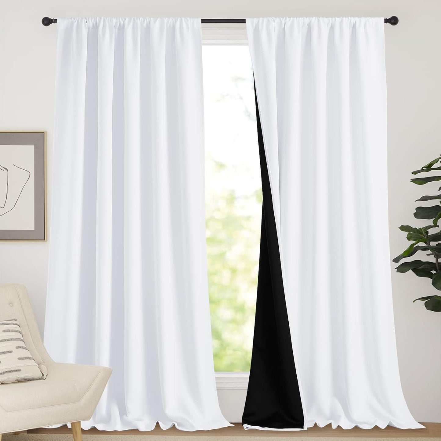 NICETOWN Thermal Insulated Curtains for Bedroom Privacy Control