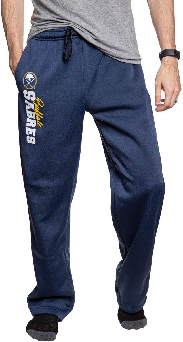 Calhoun NHL Mens Polyfleece Lounge Sweatpants for Comfort