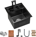 TORVA RV Kitchen Sink 15 x 18 x 9 in Undermount Single Bowl - Compact