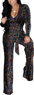 Women's Sexy Sparkly Jumpsuits Plus Size Elegant Party Wear