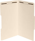 50 Legal Size 1/3 Cut Fastener File Folders - Reinforced Top Tab