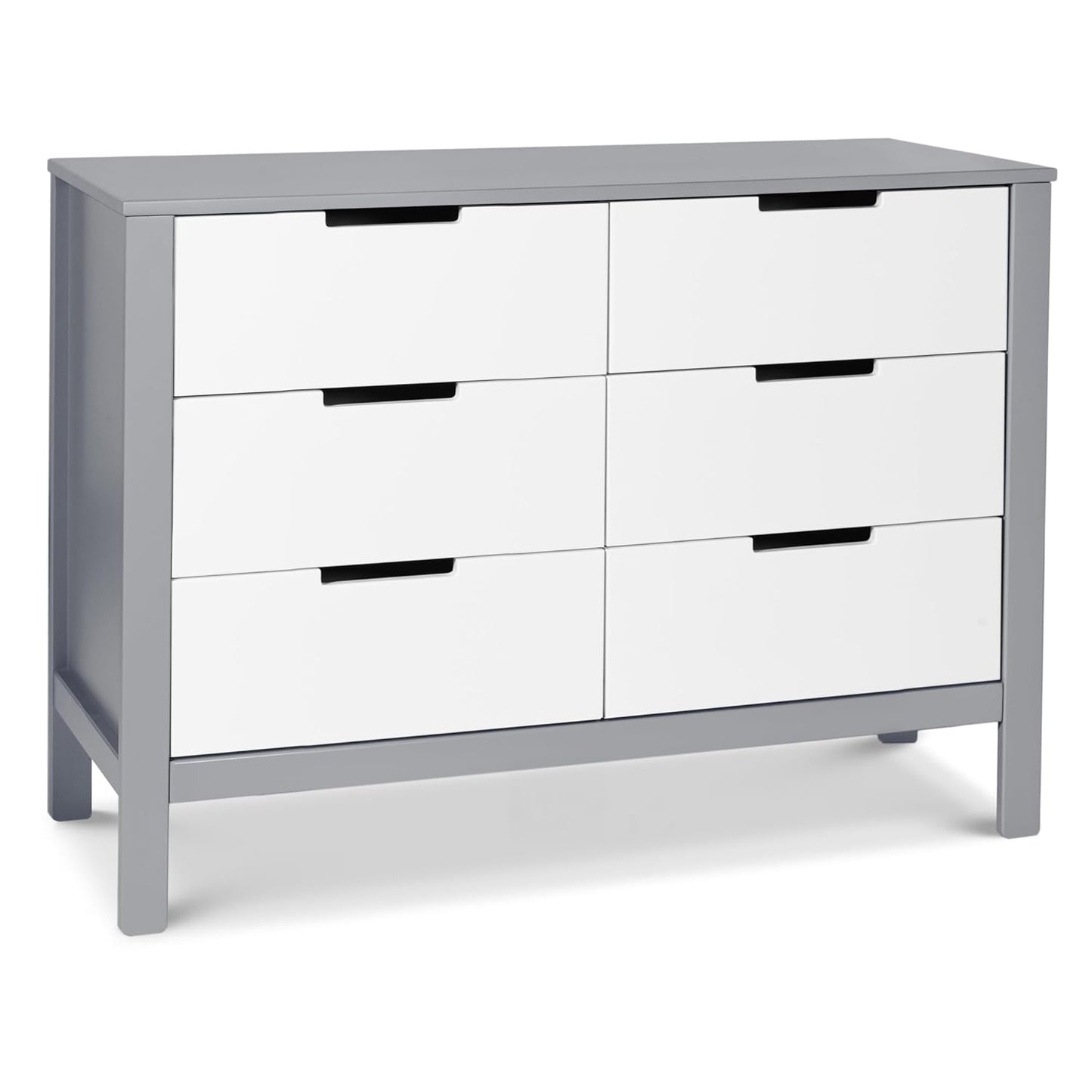 Carter's by DaVinci Colby 6-Drawer Dresser in Grey and White