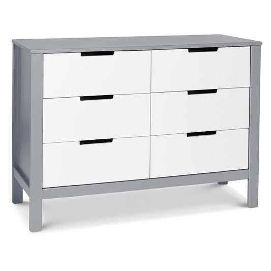 Carter's by DaVinci Colby 6-Drawer Dresser in Grey and White
