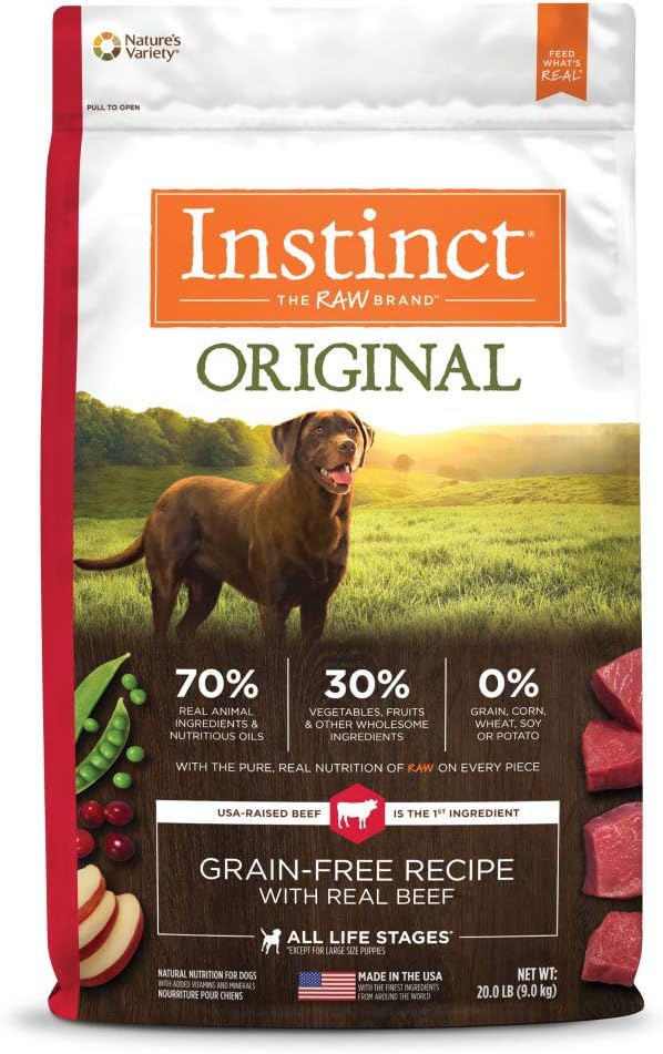 Instinct Original Beef Dry Dog Food for Healthy Pets