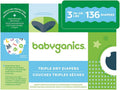 Babyganics Size 3 Triple Dry Protection Diapers - Absorbent Fit