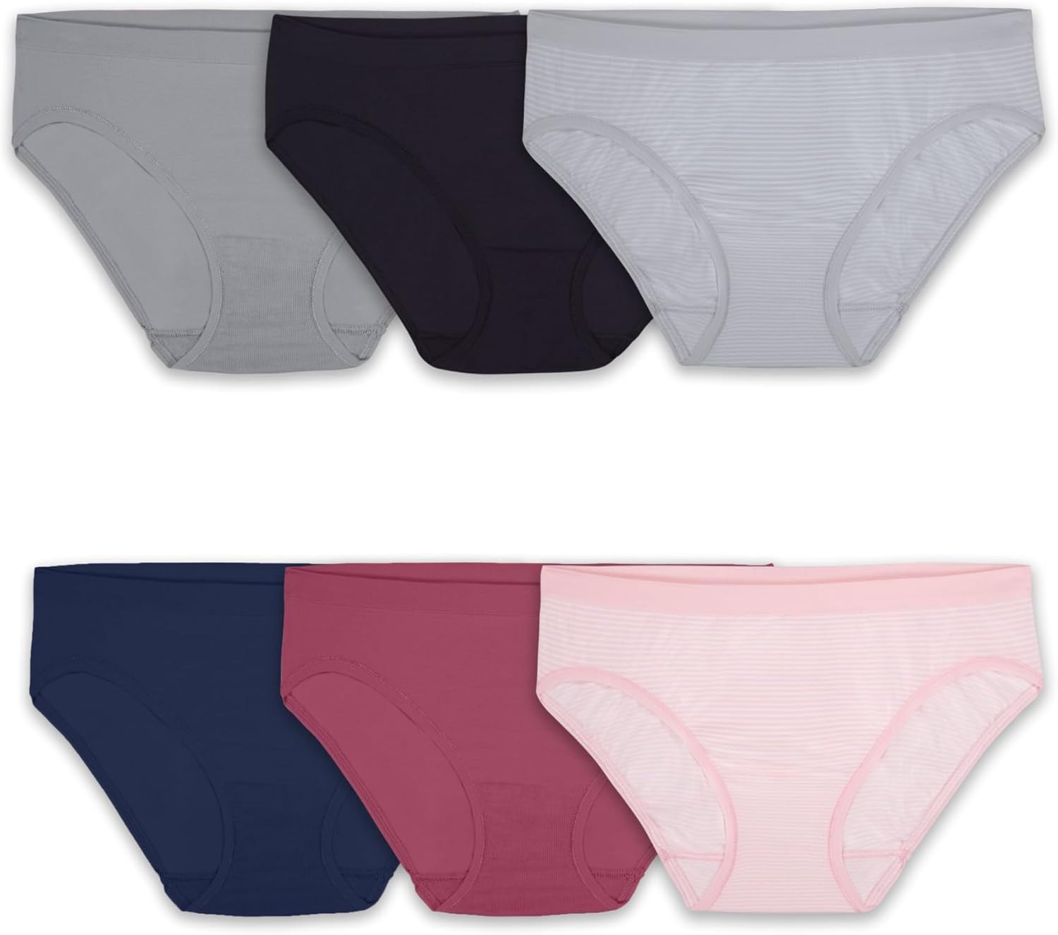 Fruit of the Loom No Show Seamless Underwear: Incredible Stretch!
