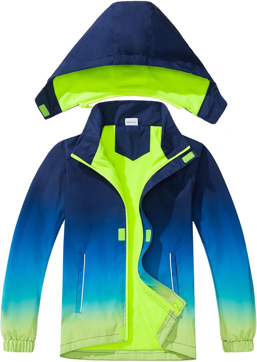 MGEOY Boys Girls Rain Jackets Lightweight Waterproof Hooded Raincoats