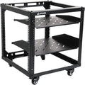 AEONS 10U Open Frame Network Server Rack 19-in 4 Post - Side Load