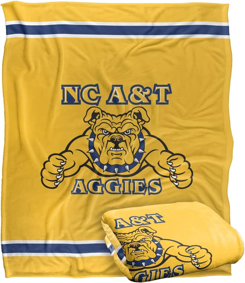 North Carolina A&T State University Silky Touch Throw Blanket