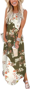 Women Summer Maxi Dress Beach Sundress - Lightweight Travel Staple