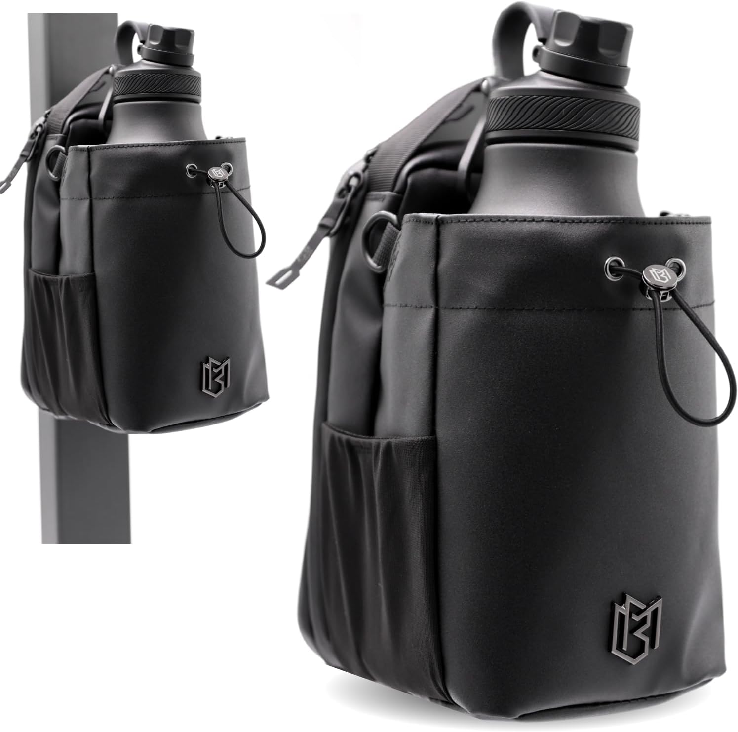 Magnetic Gym Bag for Men and Women - 64oz Water Bottle Holder