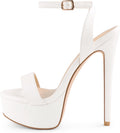 MERUMOTE Women's Platform Heels Sky High Heel Sandals - Statement 5cm