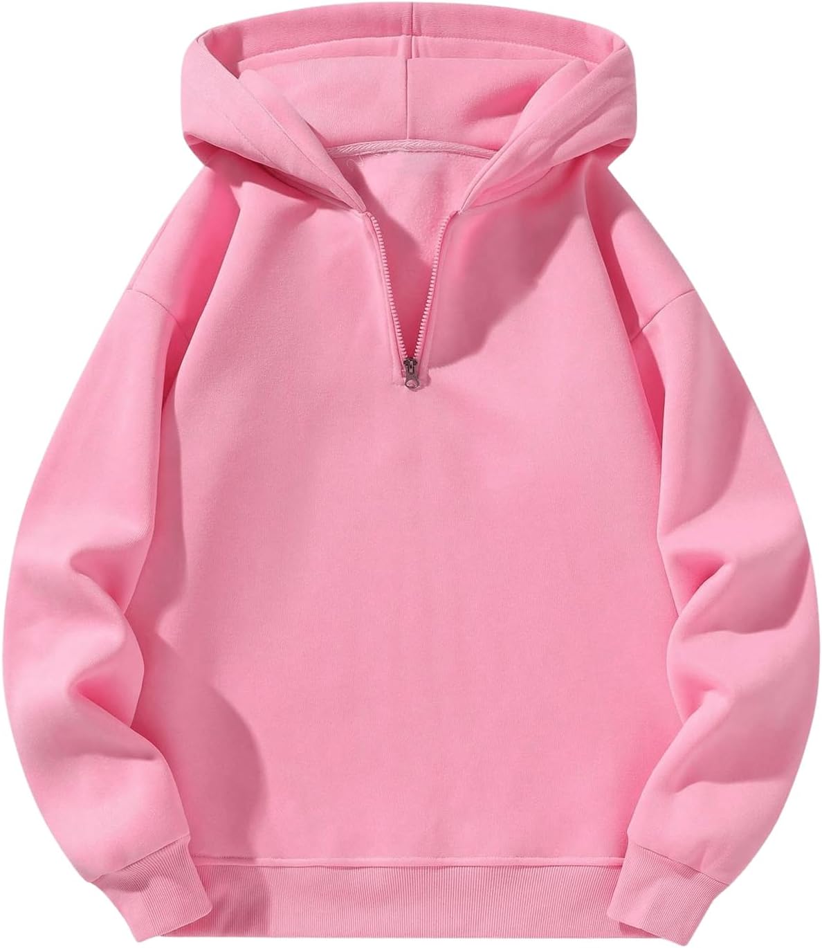 SOLY HUX Men's Quarter Zip Hoodie for Casual and Sporty Style