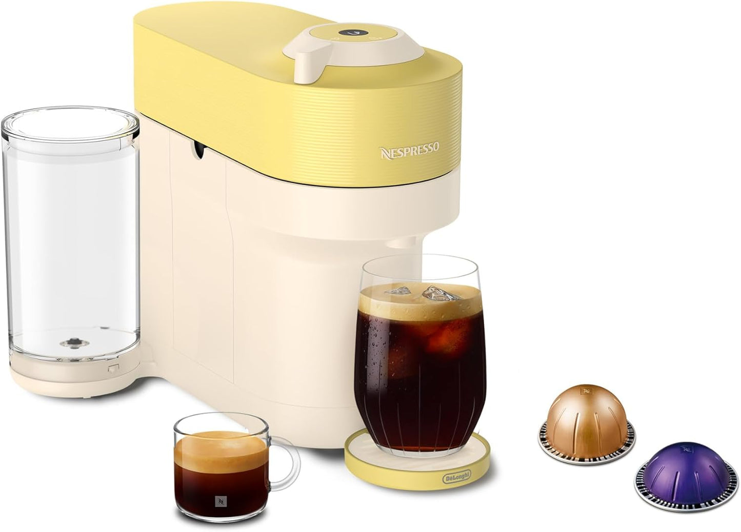 Nespresso Limited-Edition Vertuo Pop+ Coffee Maker in Pastel Yellow