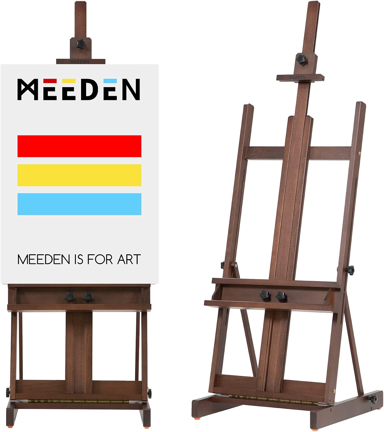 MEEDEN Heavy Duty H-Frame Studio Easel for Large Canvases