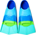 Kids Swim Fins for Training - Short Silicone Flippers for Youth