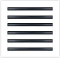 12x12 Modern AC Vent Cover - Decorative White Aluminum Linear Slot