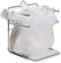 SSWBasics Plastic Grocery Bag Holder - Compact Chrome Stand