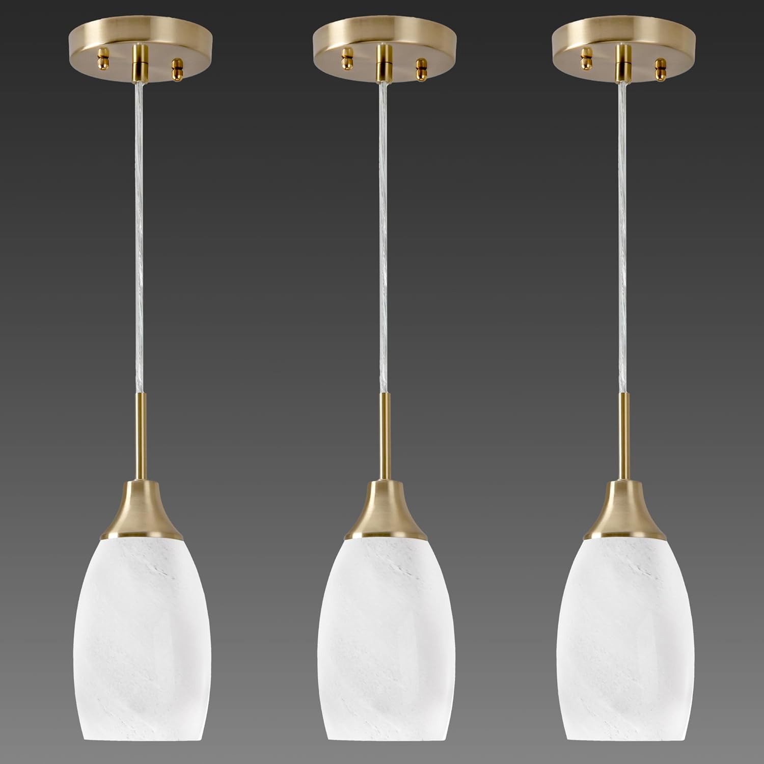 Mini Glass Pendant Light 3-Pack for Stylish Home Decor