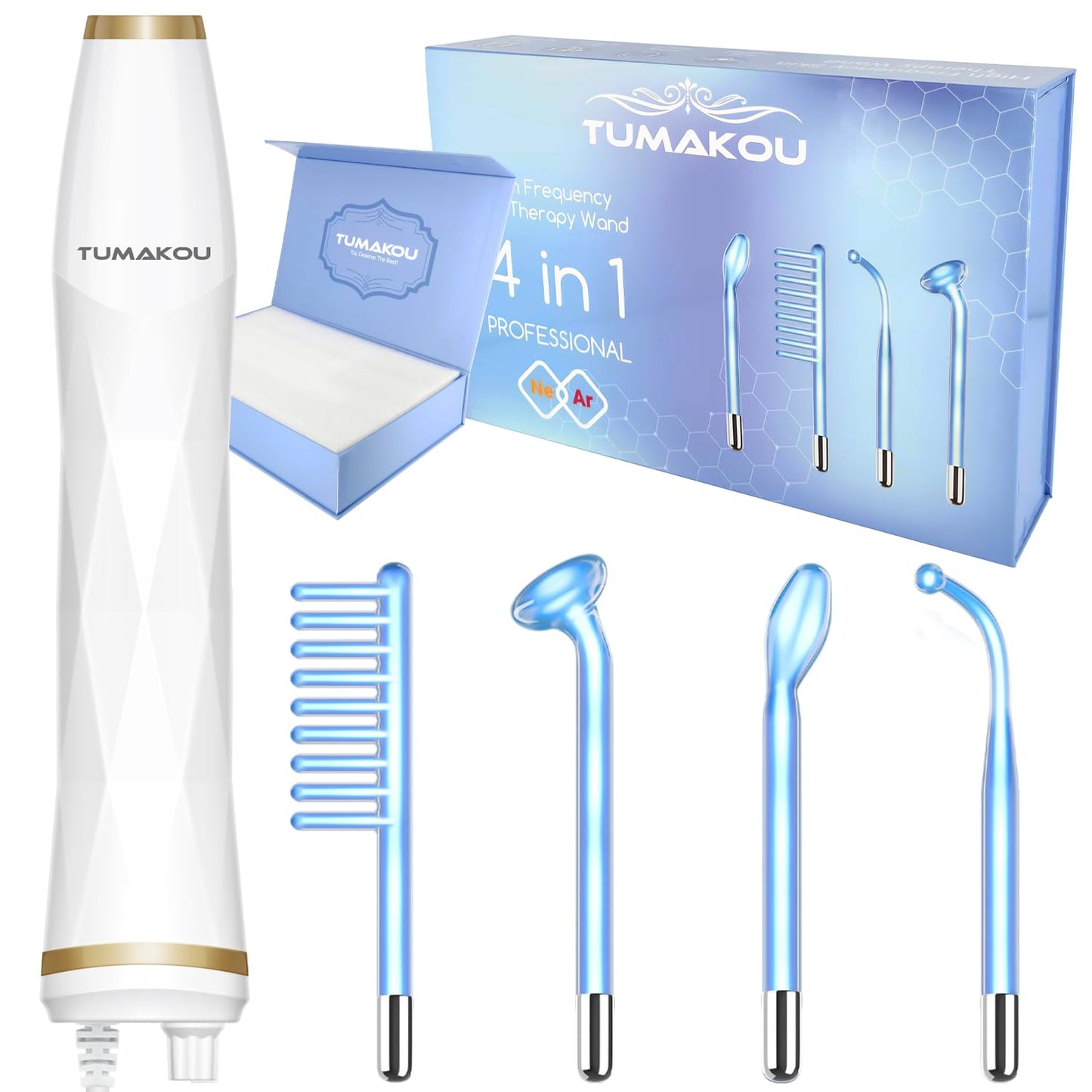 High Frequency Facial Device for Radiant Skin - TUMAKOU Wand