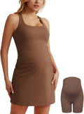 Comfortable Maternity Tennis Dress with Built-in Bra and Shorts