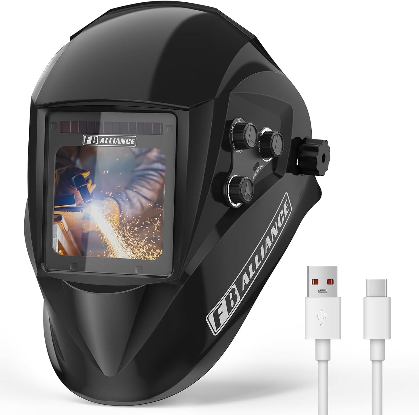 True Color Auto Darkening Welding Helmet ~ Wide Shade Range