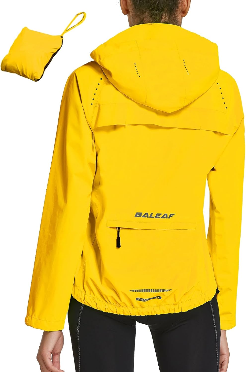 Baleaf Women's Waterproof Rain Jacket for Running and Cycling