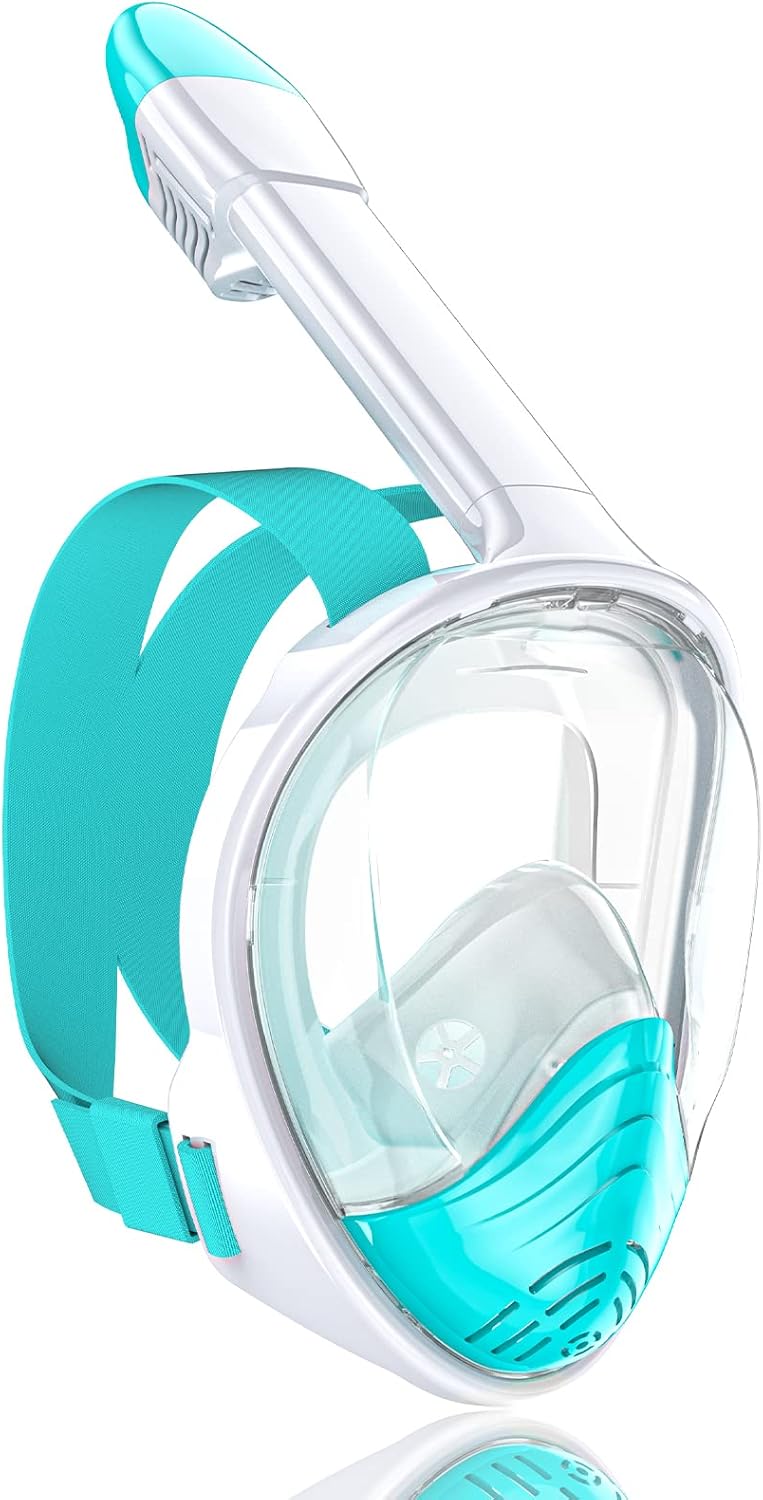 QingSong Full Face Snorkel Mask for Adults with Camera Mount