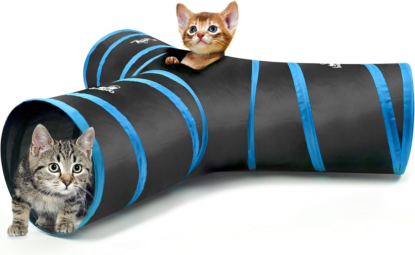 Pawaboo 3-Way Cat Tunnel: Interactive Fun