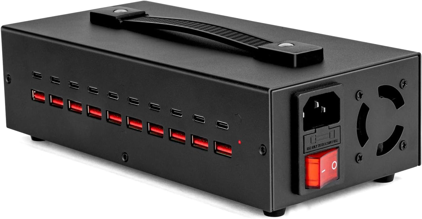 Portable 200W USB~C Charger Block for Fast Charging Multiple Devices
