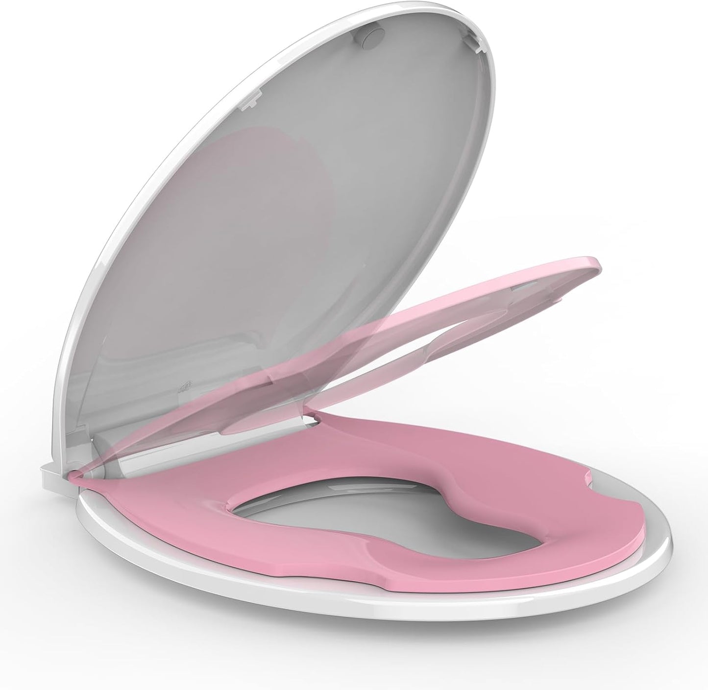 Toilet Seat with Built-In Toddler Potty Training Seat for All