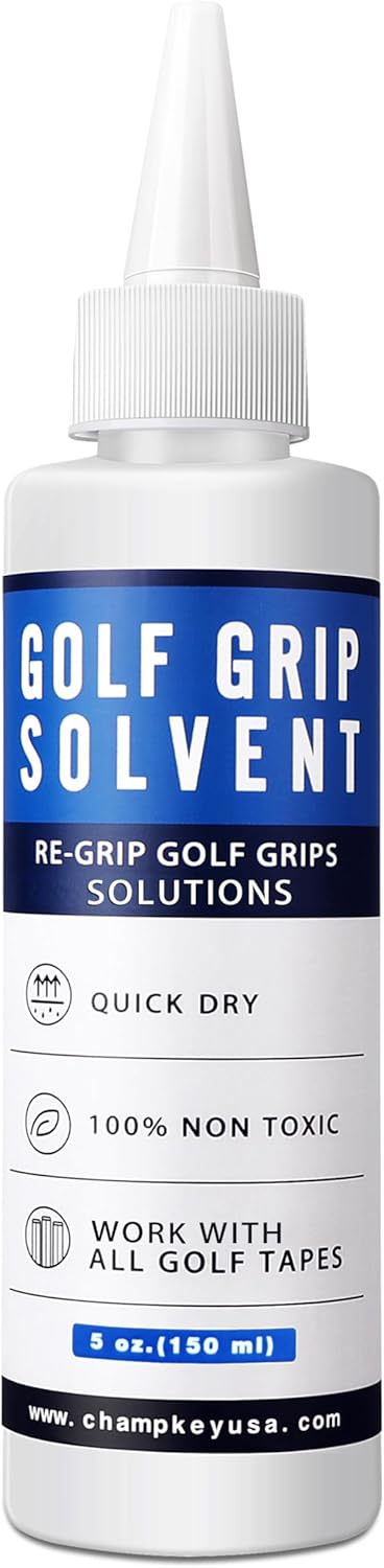 CHAMPKEY Golf Grip Solvent 5 oz - Pro Re-Gripping Solution