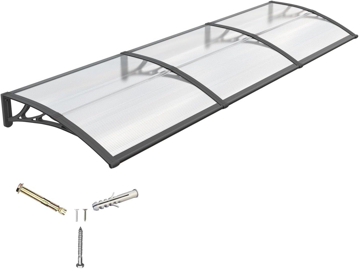 Door Entrance Awning 40x120 inches for UV Rain Snow Protection