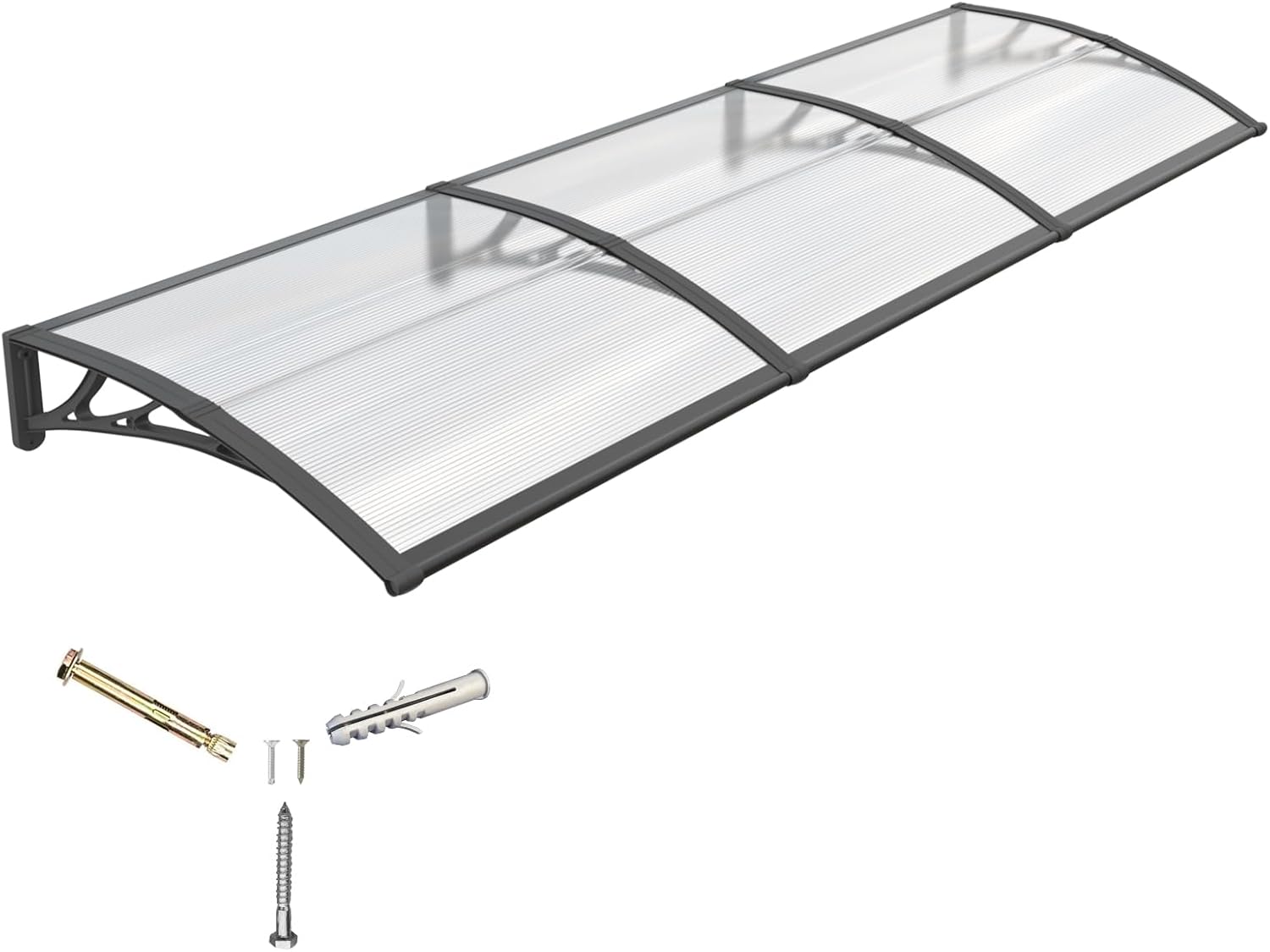 Door Entrance Awning 40x120 inches for UV Rain Snow Protection
