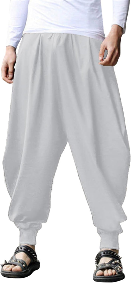 Hippie Harem Pants for Men - Boho Yoga and Beach Wear