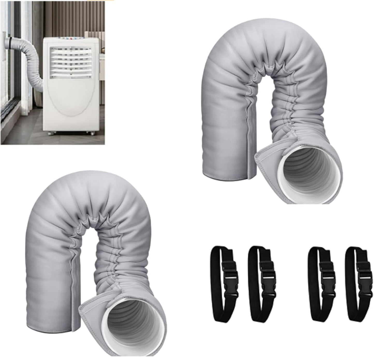 Stay Cool Anywhere: 2 Pack AC Hose Insulation