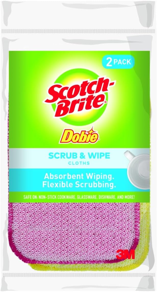 Scotch-Brite Dobie Cloth Set - Absorbent & Scratch-Free!