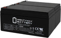 Mighty Max ML3-12 12V 3.4Ah Battery 2-Pack - Reliable UPS Replacement