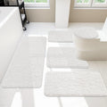 YIHOUSE Bathroom Rugs Sets 5 Piece - Thick Memory Foam Comfort