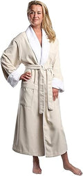 Plush Lined Microfiber Bath Robe for Women or Men - Luxury Spa Wear