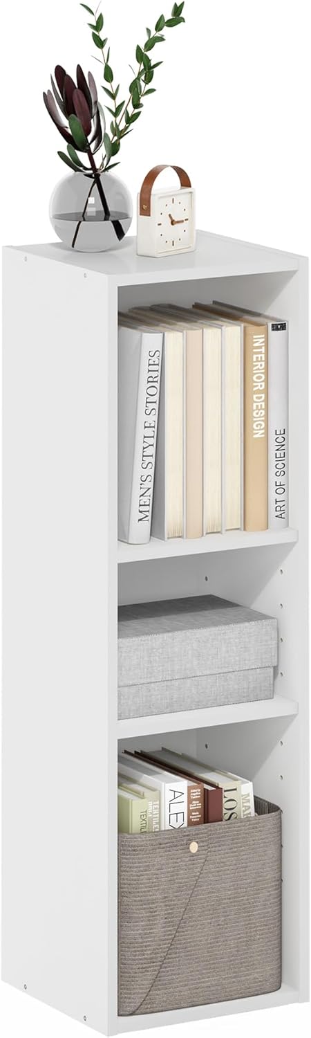 Furinno Fulda 3-Tier Narrow Bookshelf for Modern Spaces