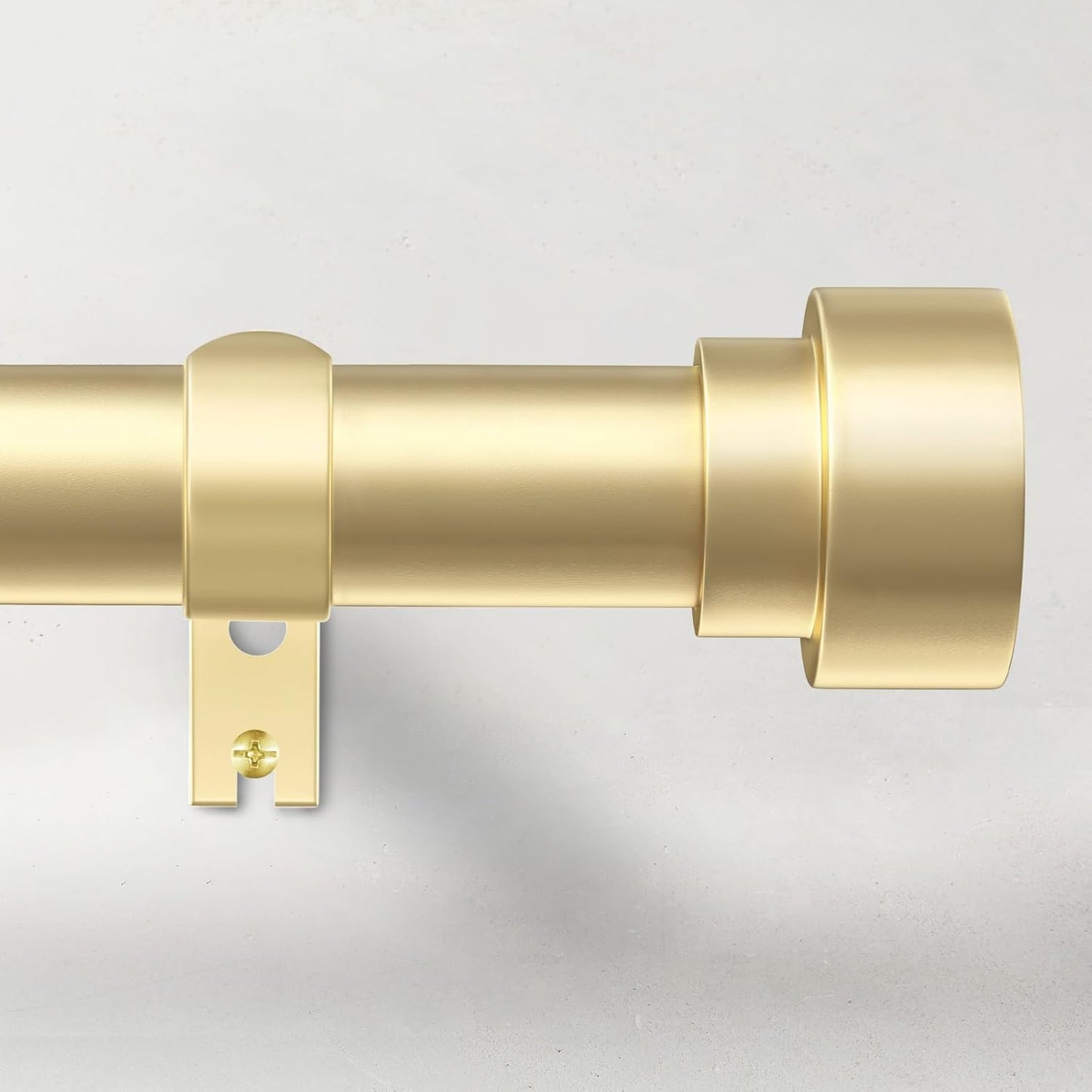 Adjustable Gold Curtain Rods for Windows 32 to 150 Inches