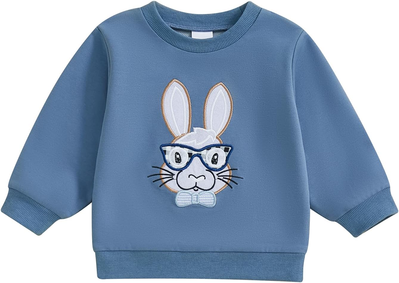 Bunny Embroidered Toddler Sweatshirt for Fall