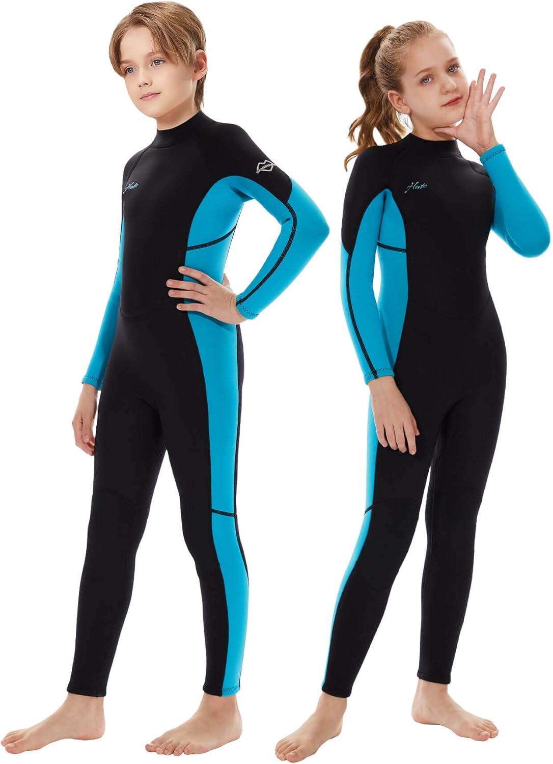Hevto Kids Wetsuit for Boys Girls Toddler Youth in Cold Water