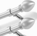 Curtain Rods for Windows 16 to 120 in Adjustable Set of 2 - Heavy Duty