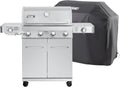 Larger 4-Burner Propane Gas Grills Stainless Steel - 723 sq in